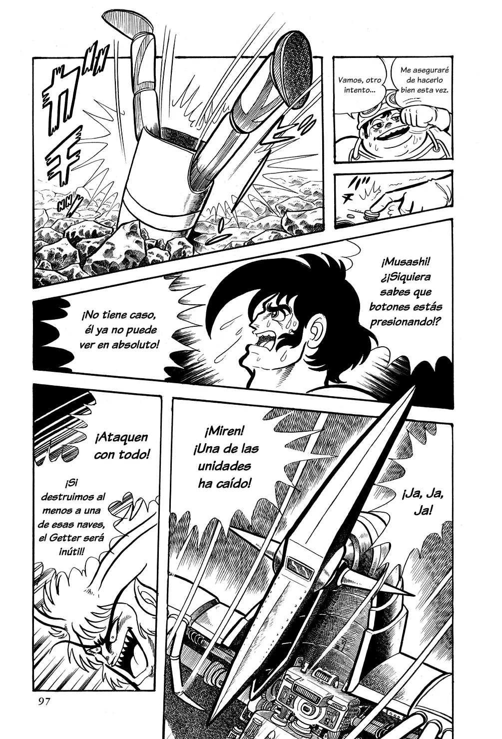 Getter Robo capítulo 8, página 94