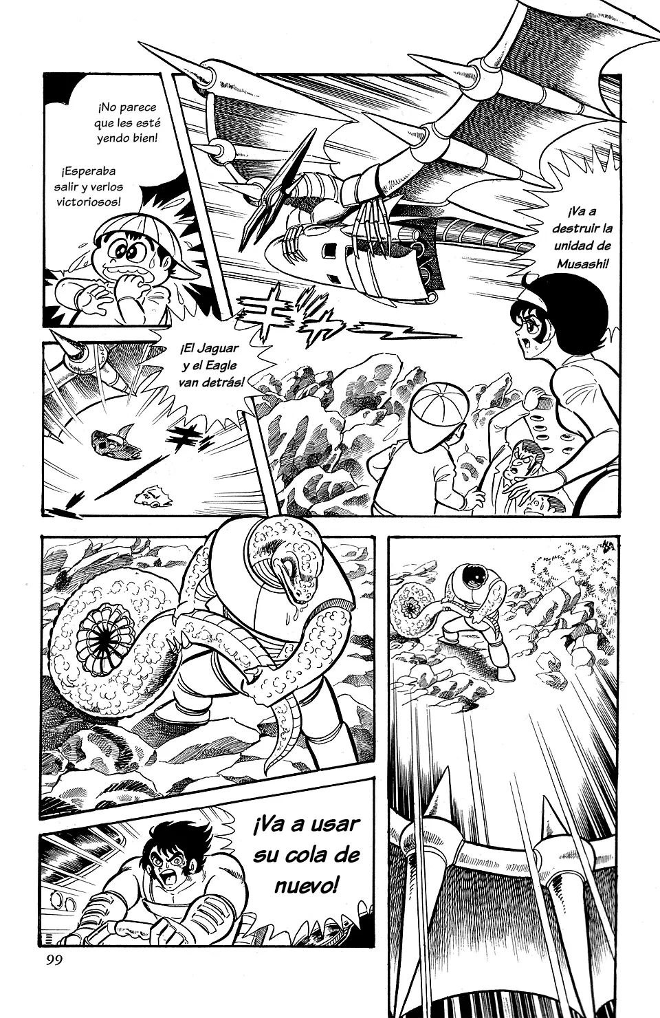 Getter Robo capítulo 8, página 96
