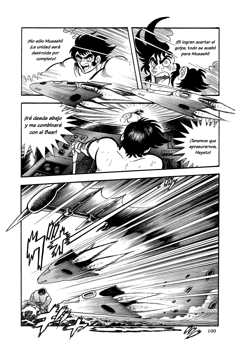 Getter Robo capítulo 8, página 97