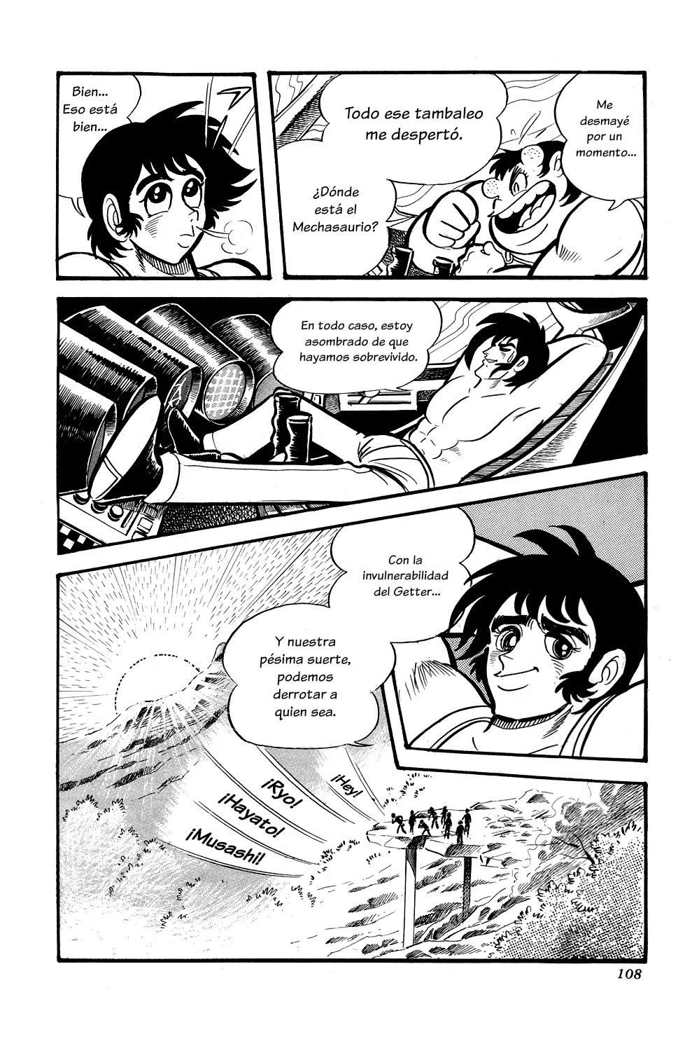 Getter Robo capítulo 8, página 105
