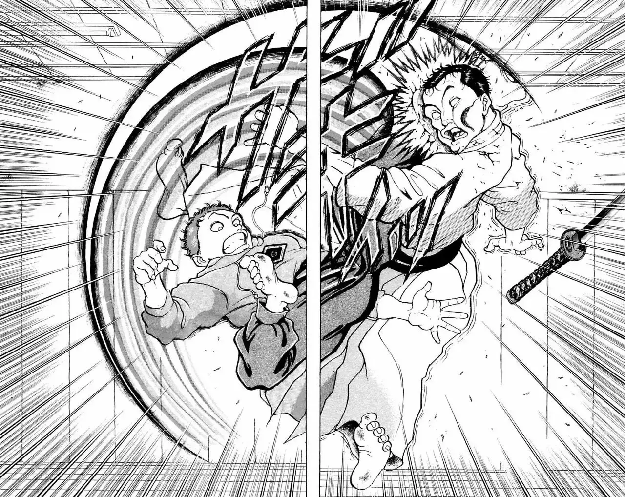 Grappler Baki capítulo 155, página 17