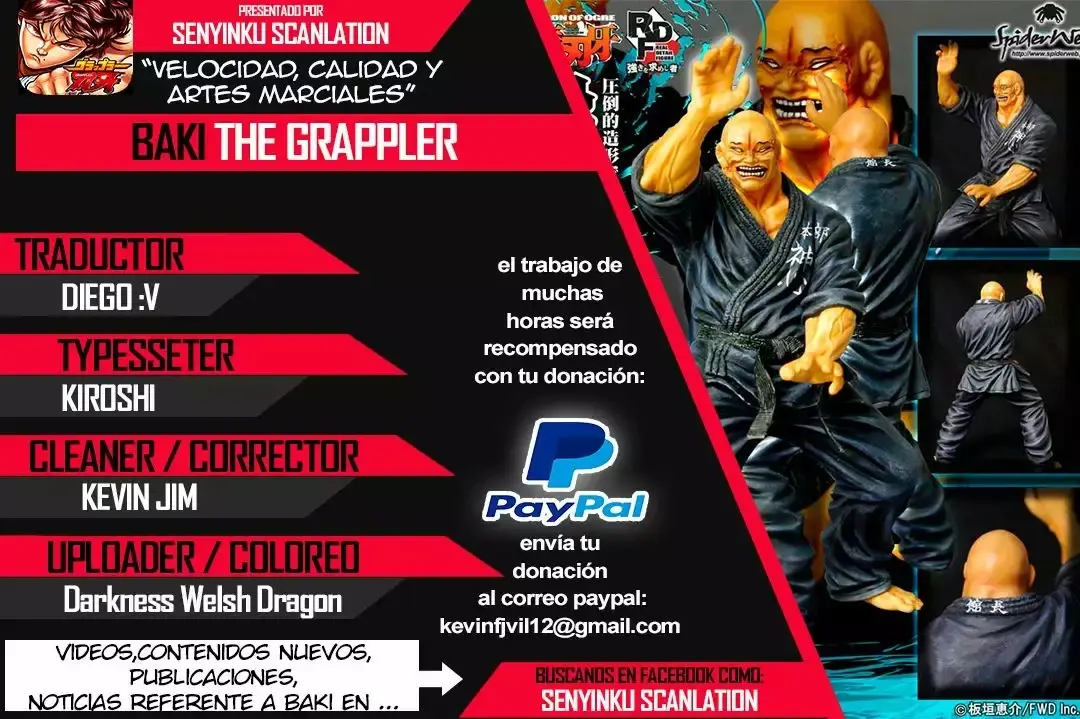 Grappler Baki capítulo 182, página 19