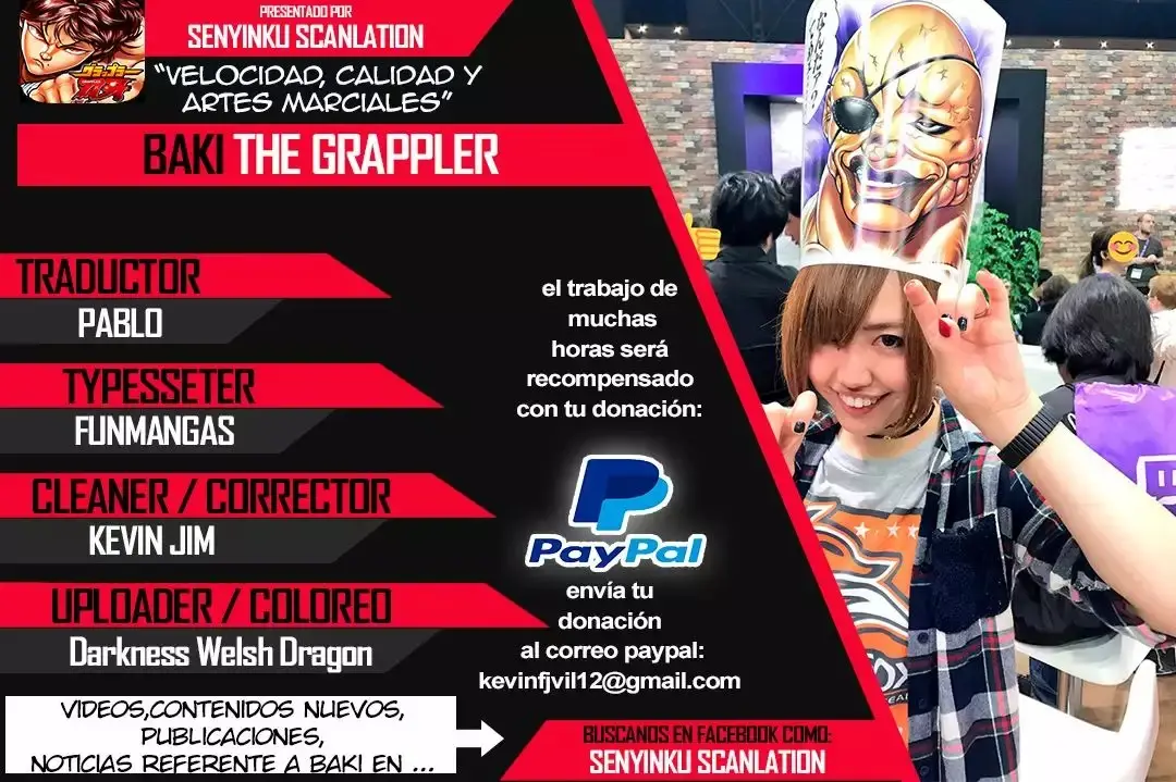 Grappler Baki capítulo 185, página 57