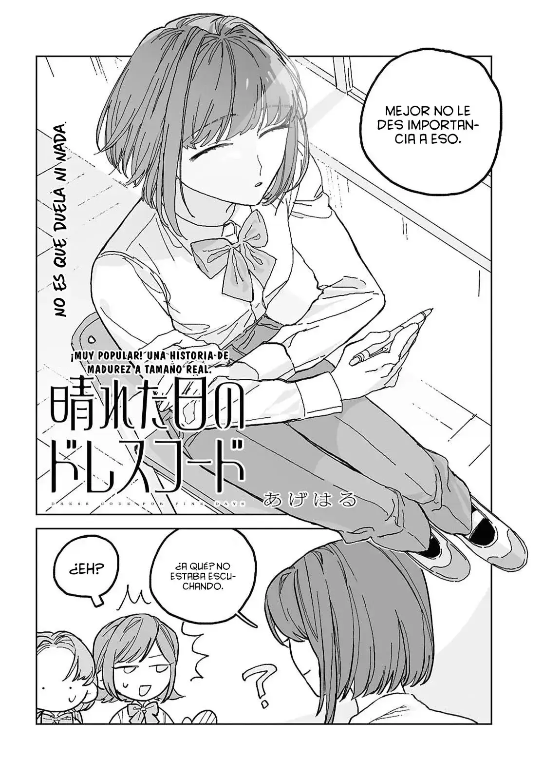 HARETA HI NO DRESS CODE capítulo 3, página 4