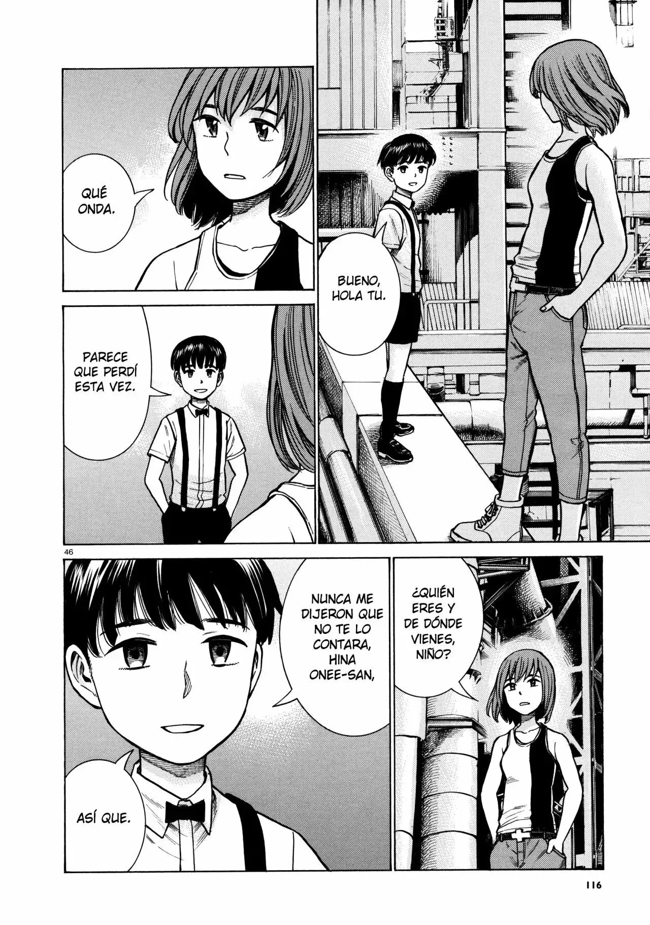 Hinamatsuri capítulo 68, página 46