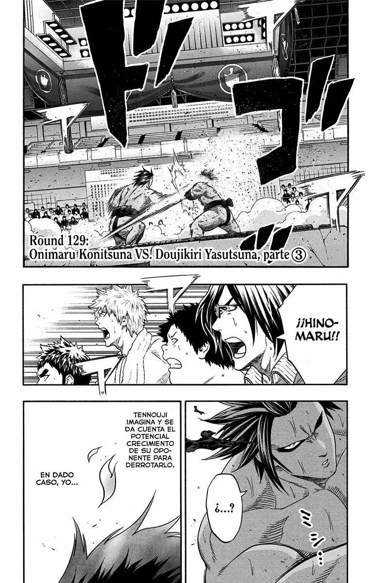 Hinomaru Sumo capítulo 129, página 2