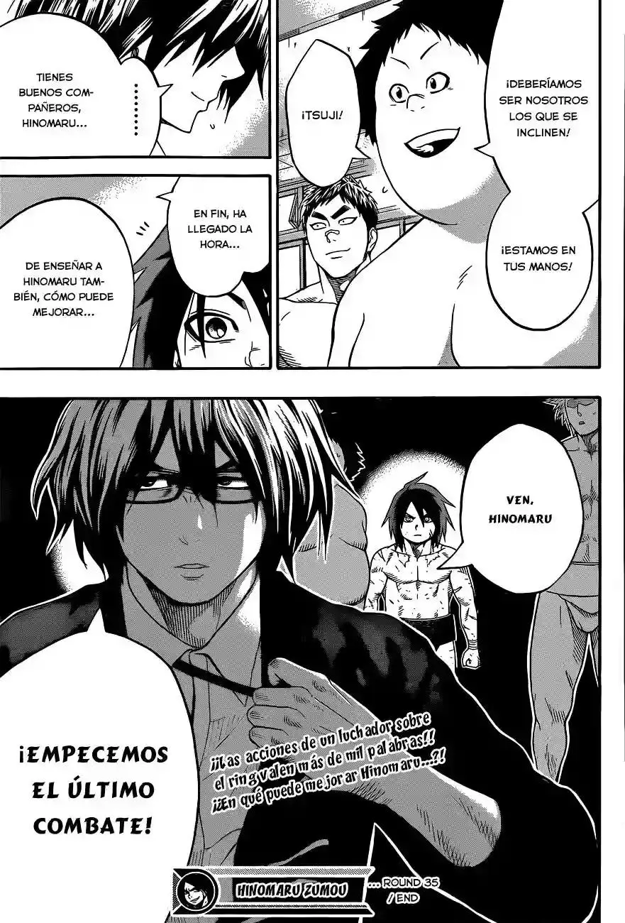 Hinomaru Sumo capítulo 35, página 19