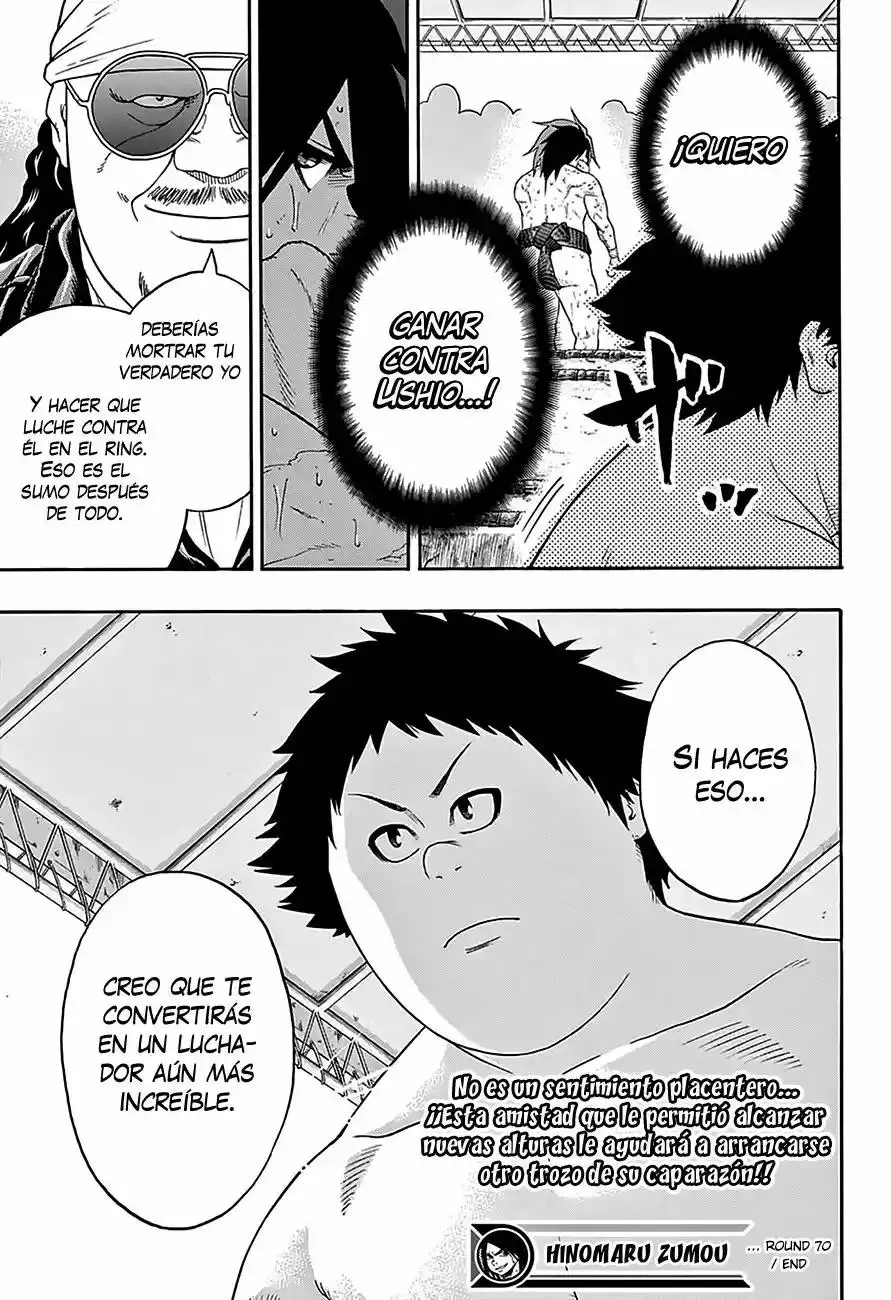 Hinomaru Sumo capítulo 70, página 19
