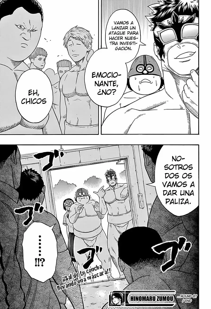 Hinomaru Sumo capítulo 87, página 21
