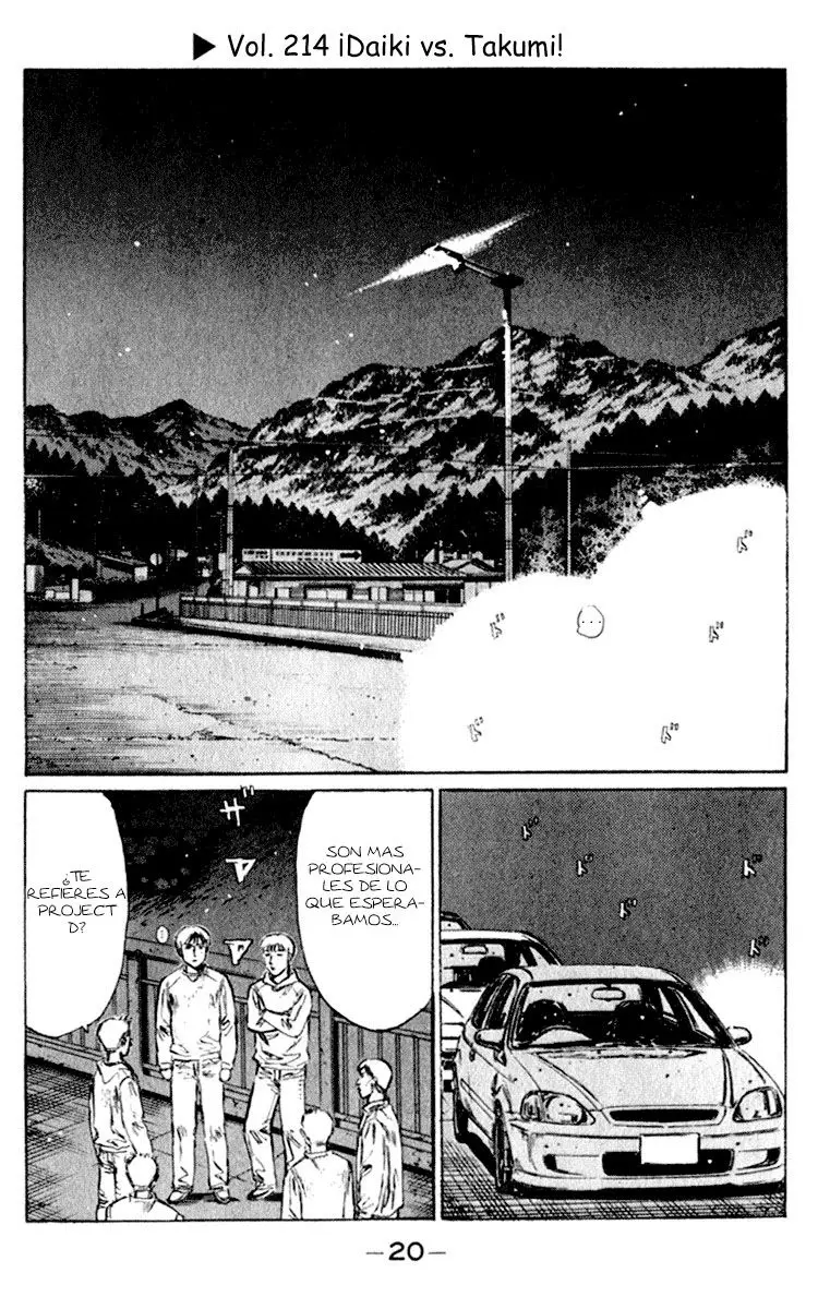 Initial D capítulo 214, página 1