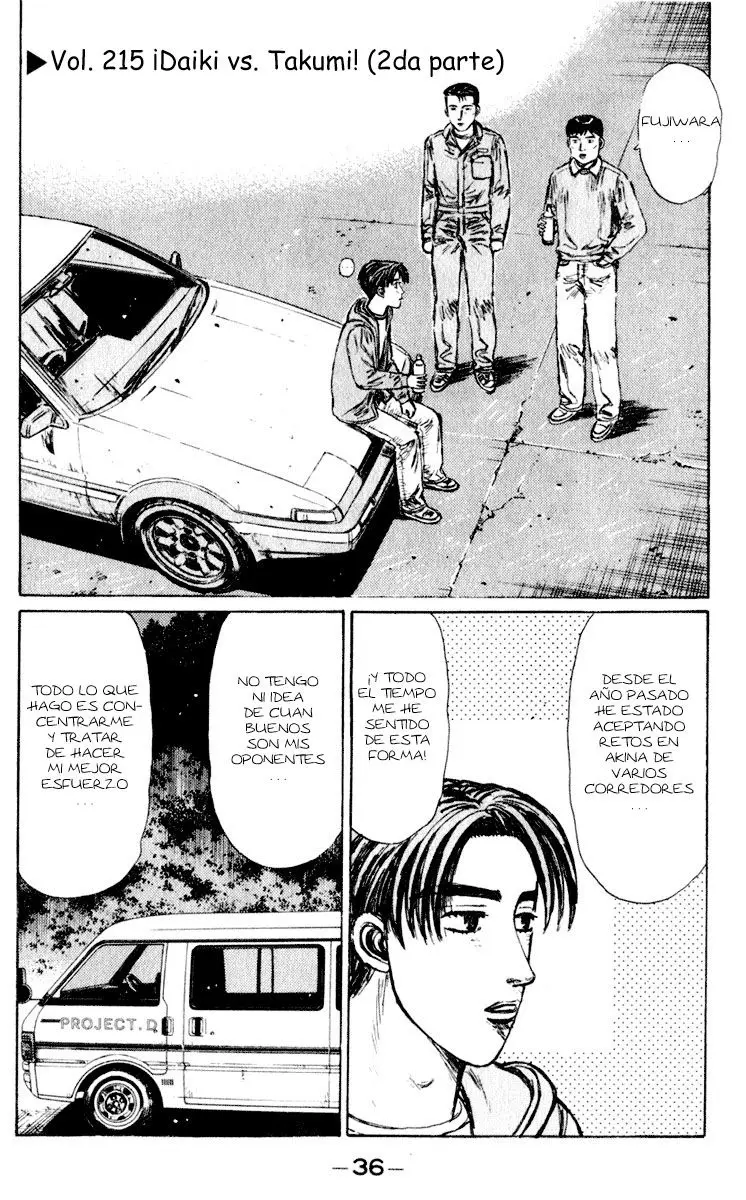 Initial D capítulo 215, página 1