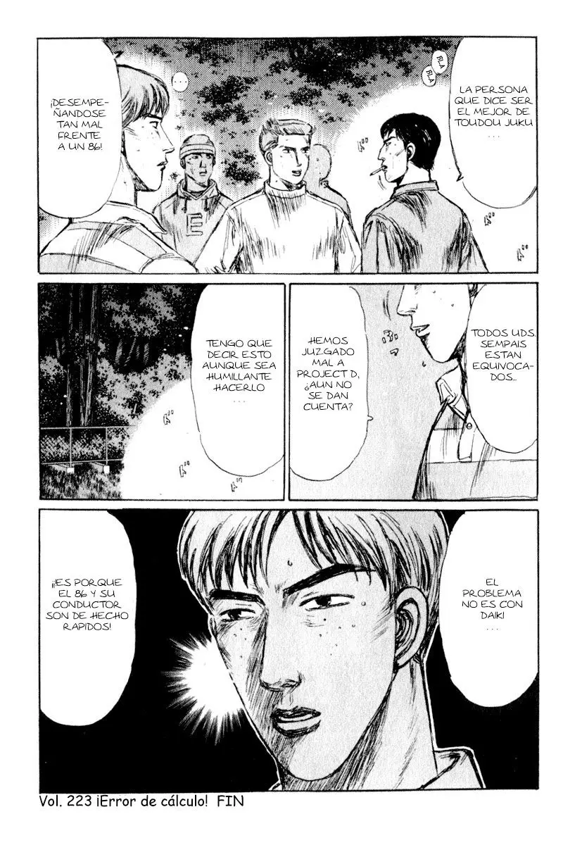 Initial D capítulo 223, página 17