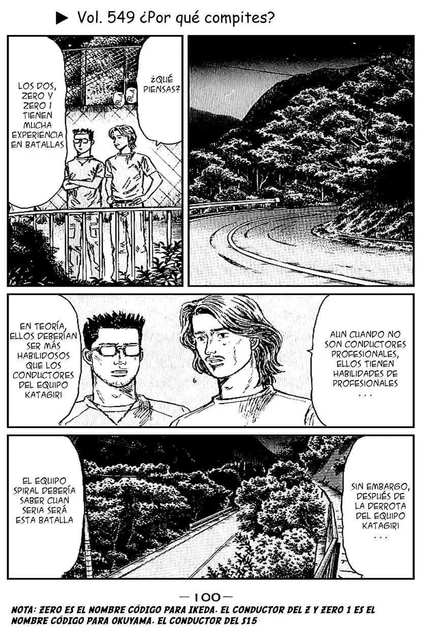 Initial D capítulo 549, página 1