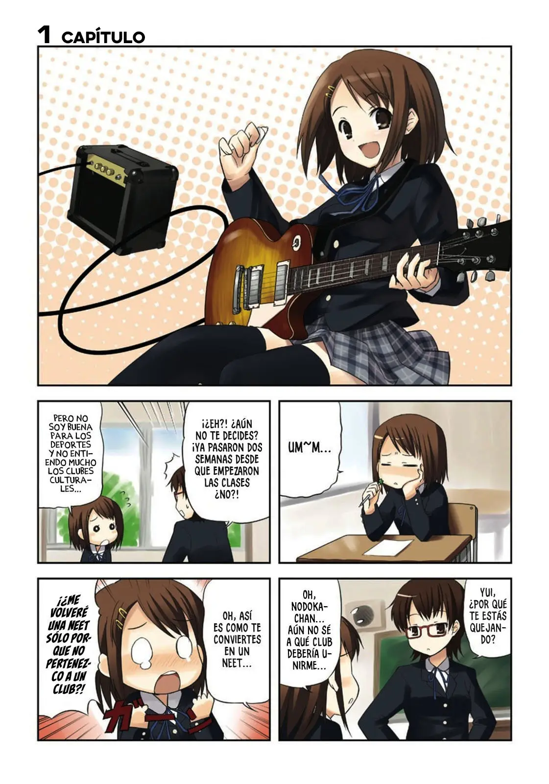 K-ON! capítulo 1, página 2