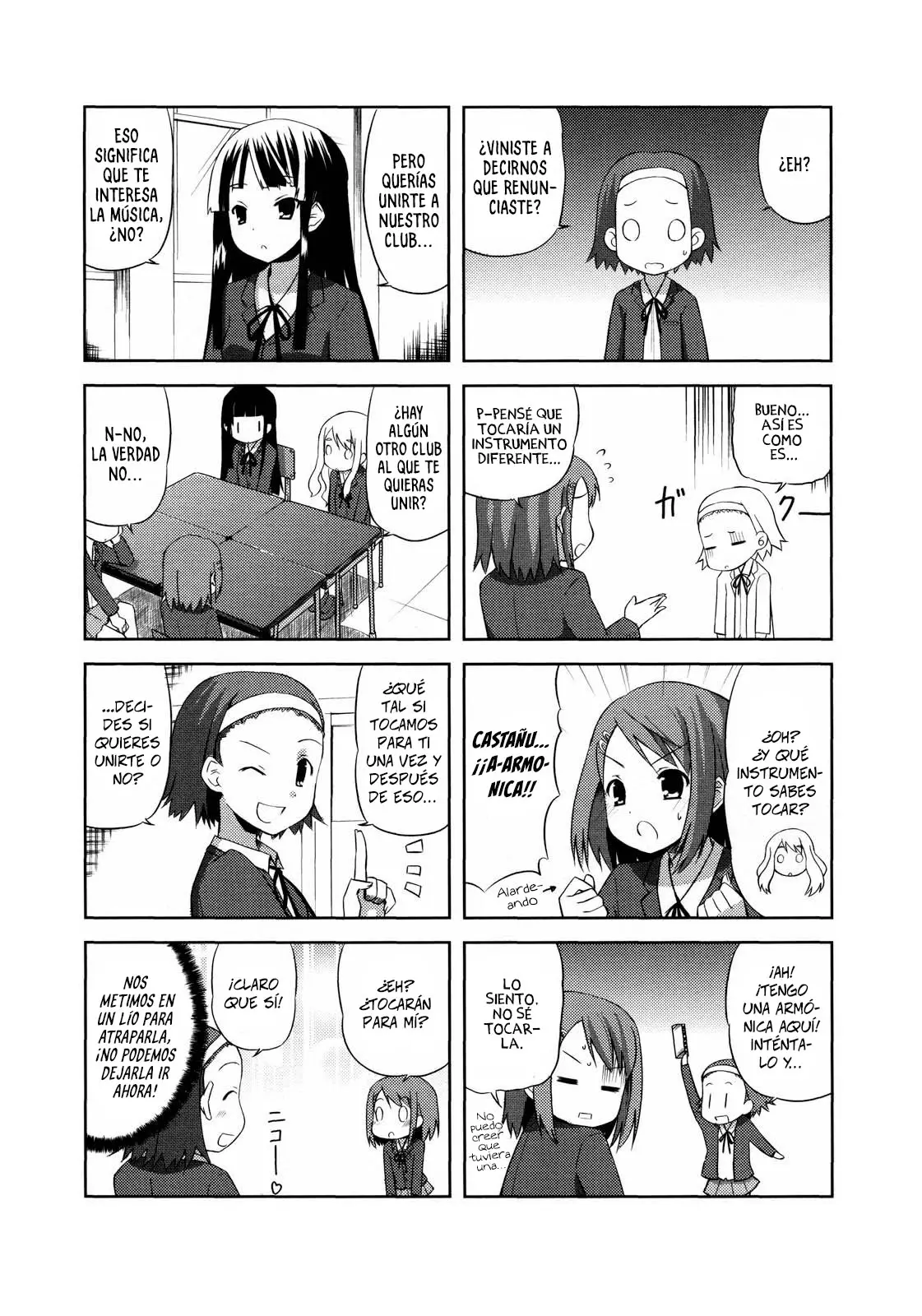K-ON! capítulo 1, página 6