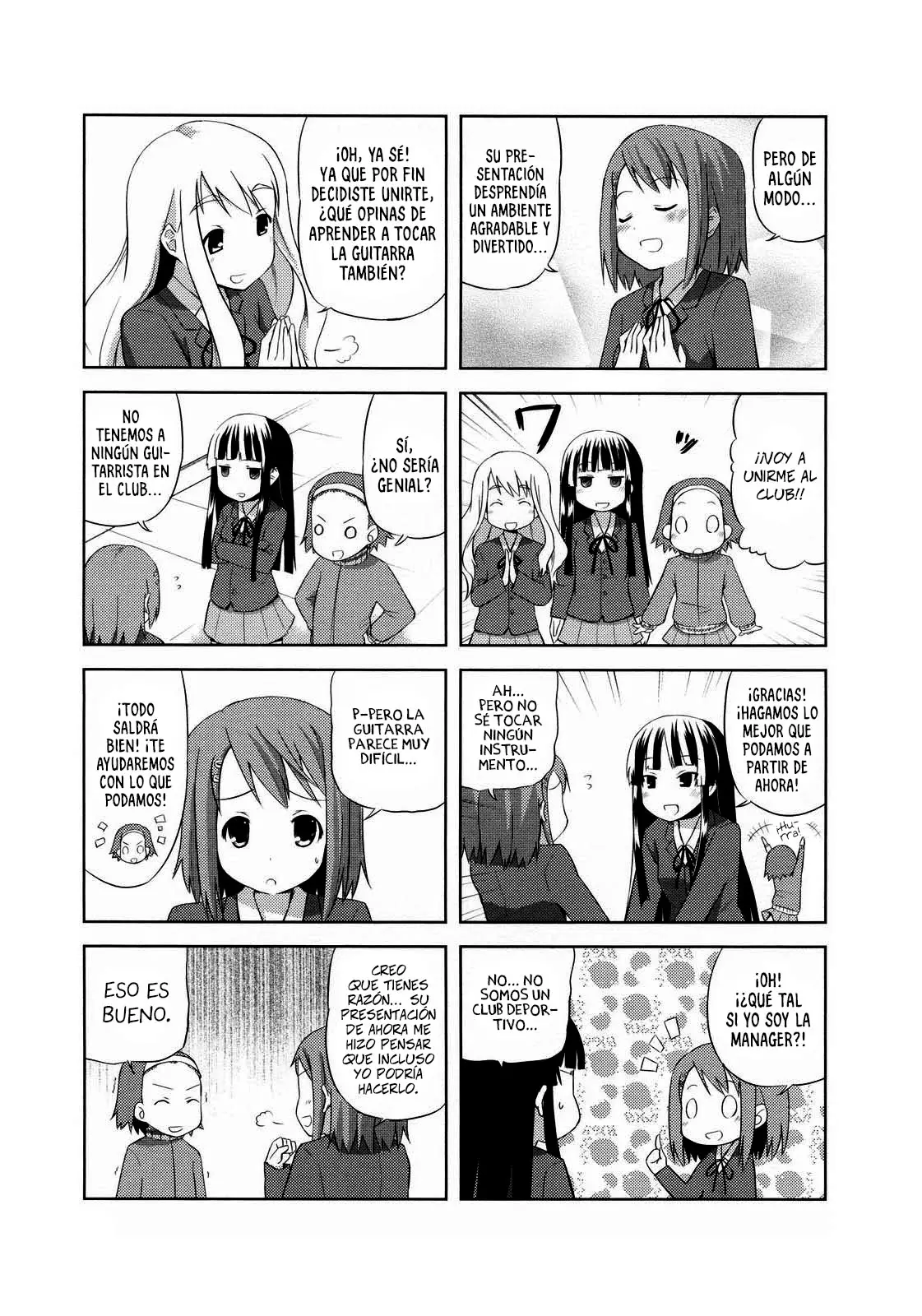 K-ON! capítulo 1, página 8