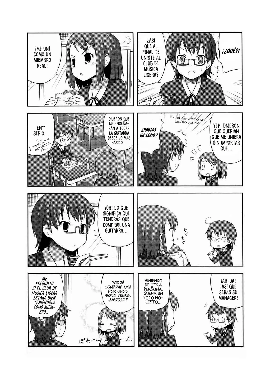 K-ON! capítulo 1, página 9