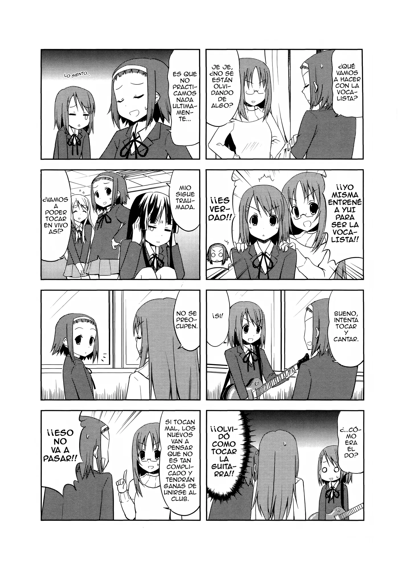 K-ON! capítulo 11, página 8