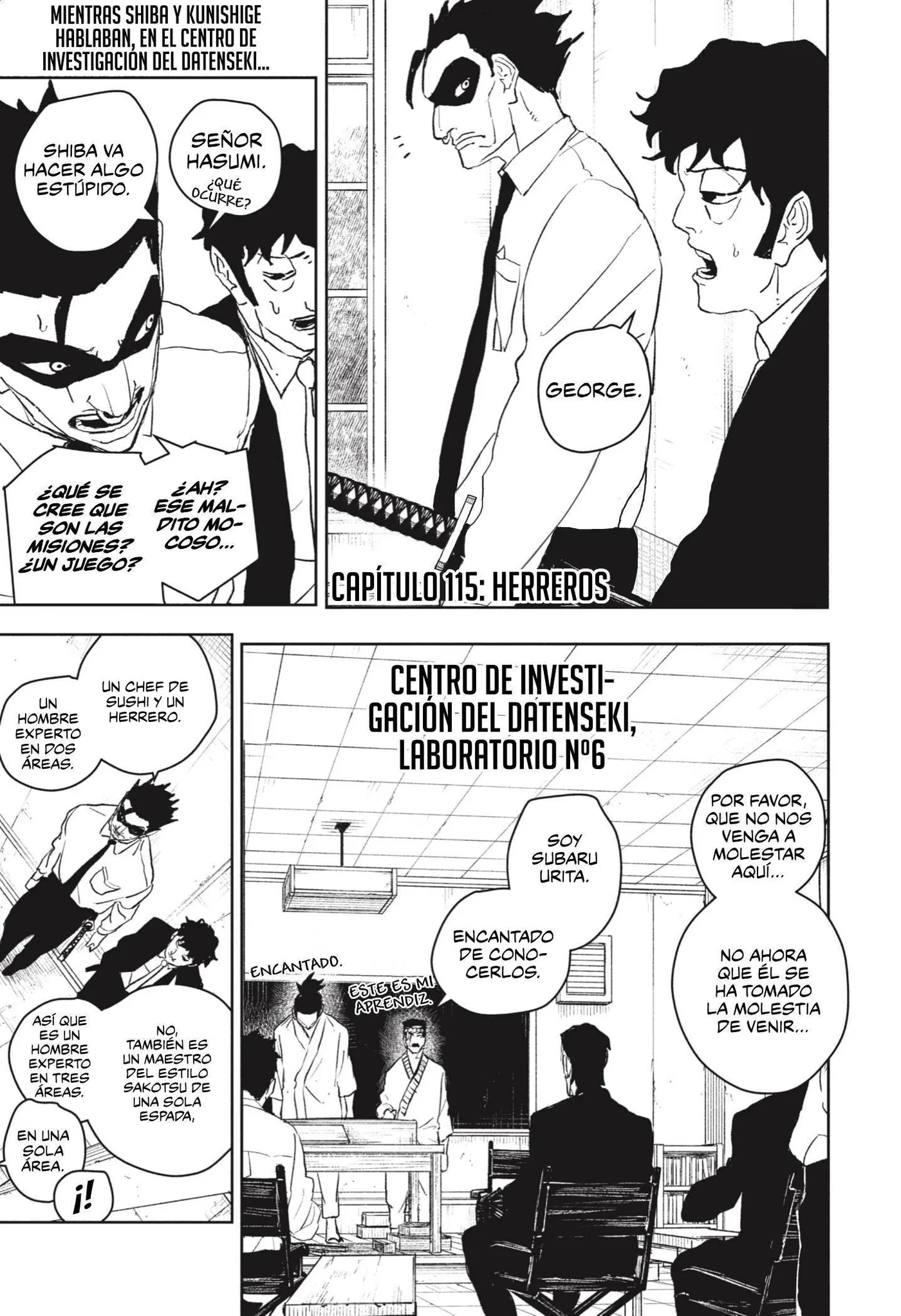 Kagurabachi capítulo 115, página 2