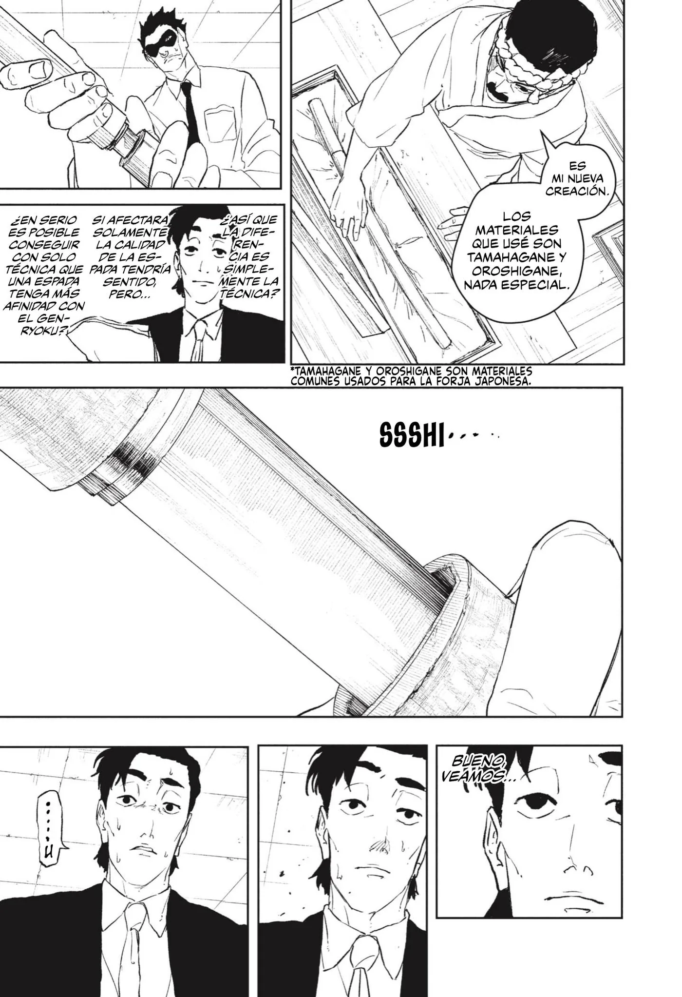 Kagurabachi capítulo 115, página 8