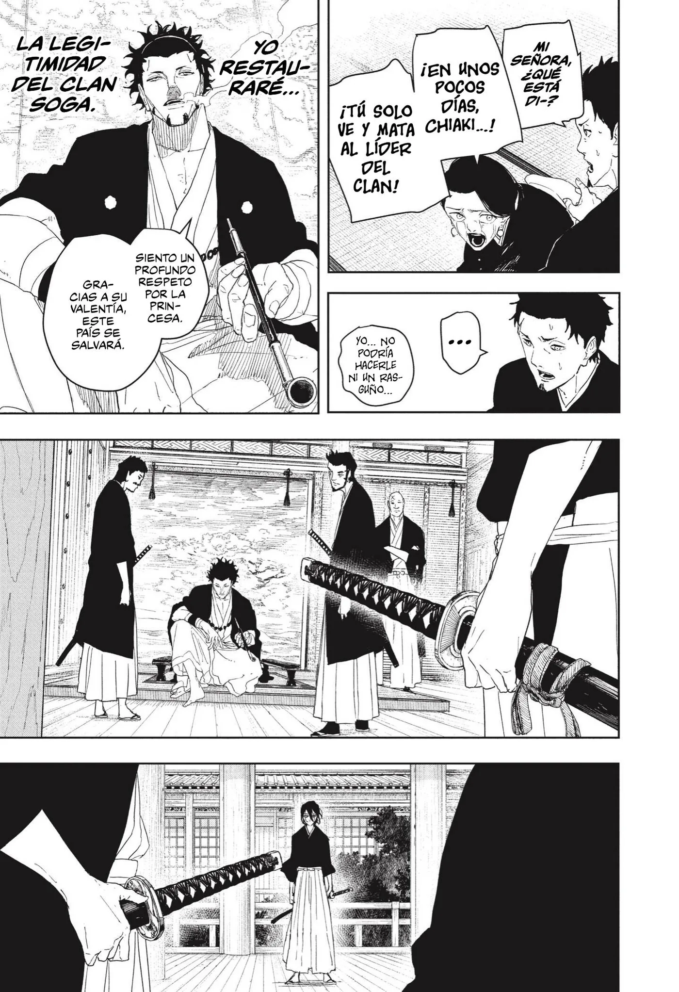 Kagurabachi capítulo 124, página 6