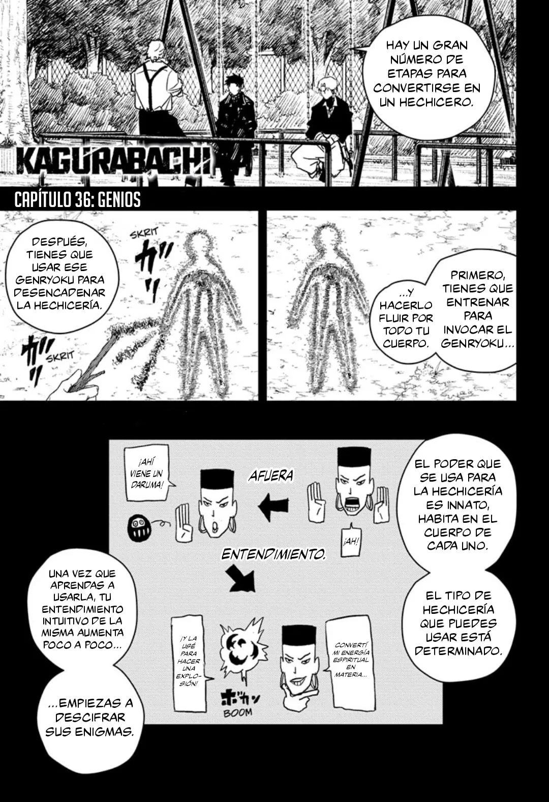 Kagurabachi capítulo 36, página 2