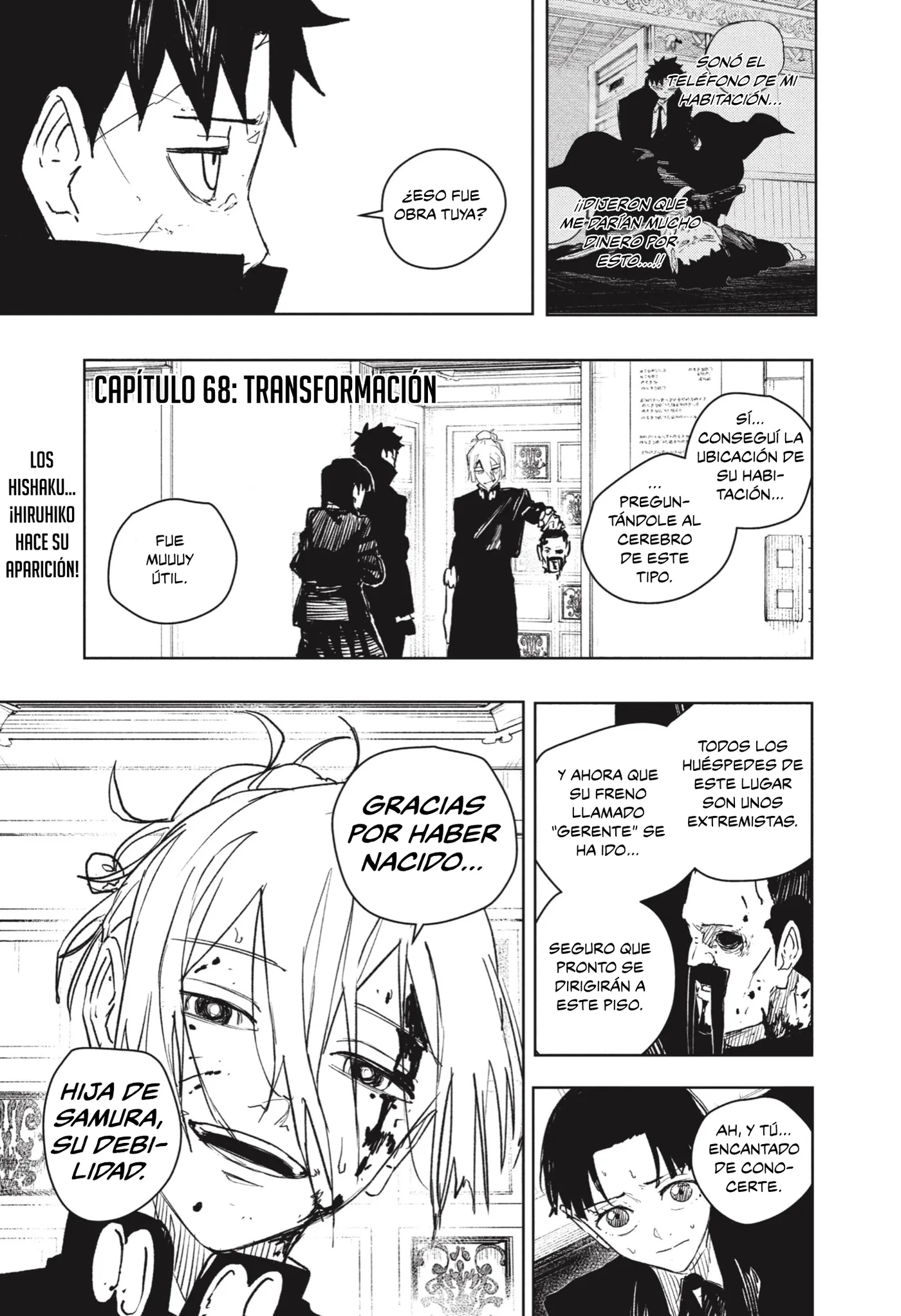 Kagurabachi capítulo 68, página 2