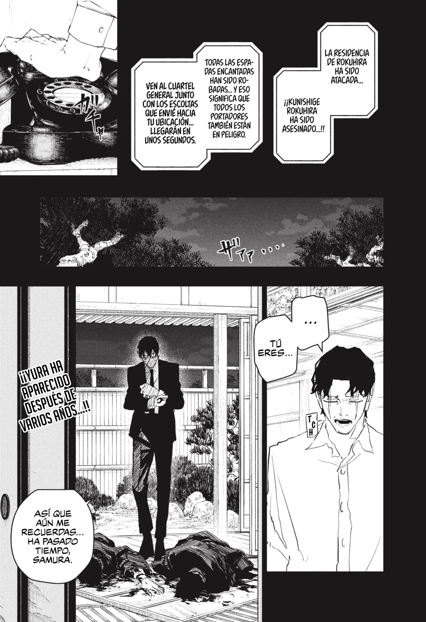Kagurabachi capítulo 74, página 2