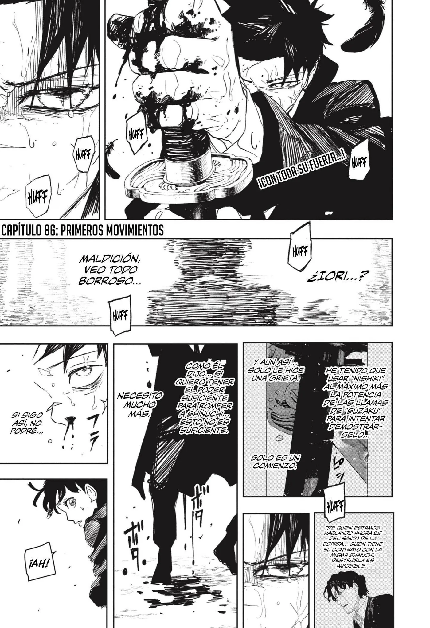 Kagurabachi capítulo 86, página 2