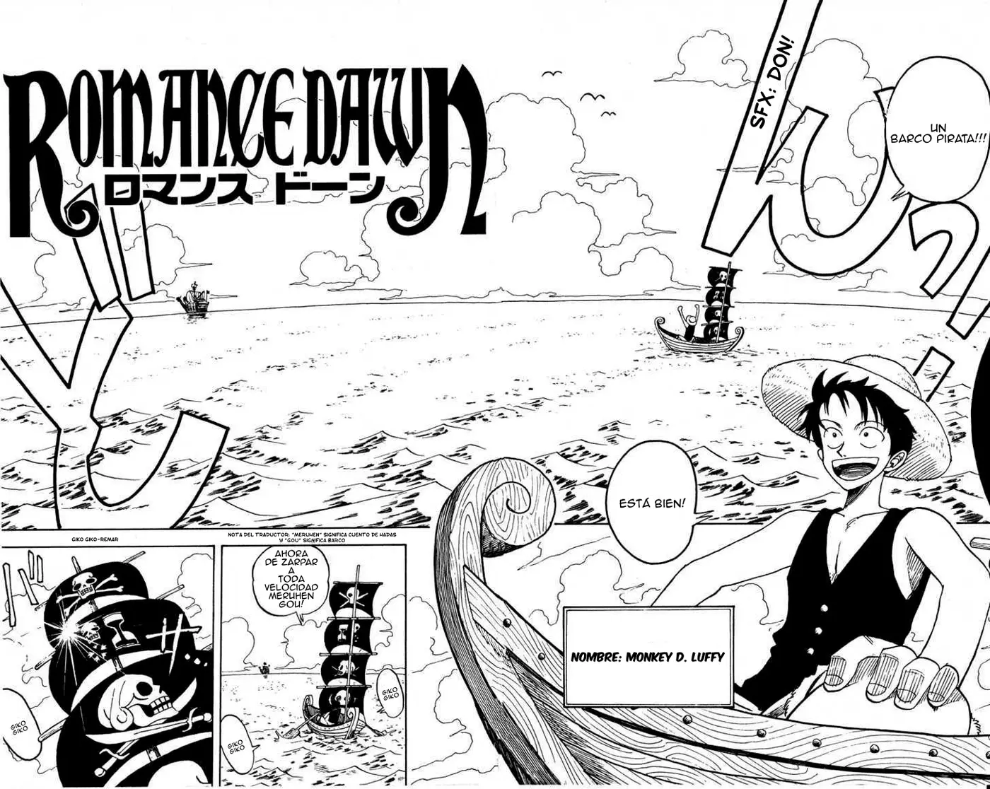 ROMANCE DAWN capítulo 0, página 5