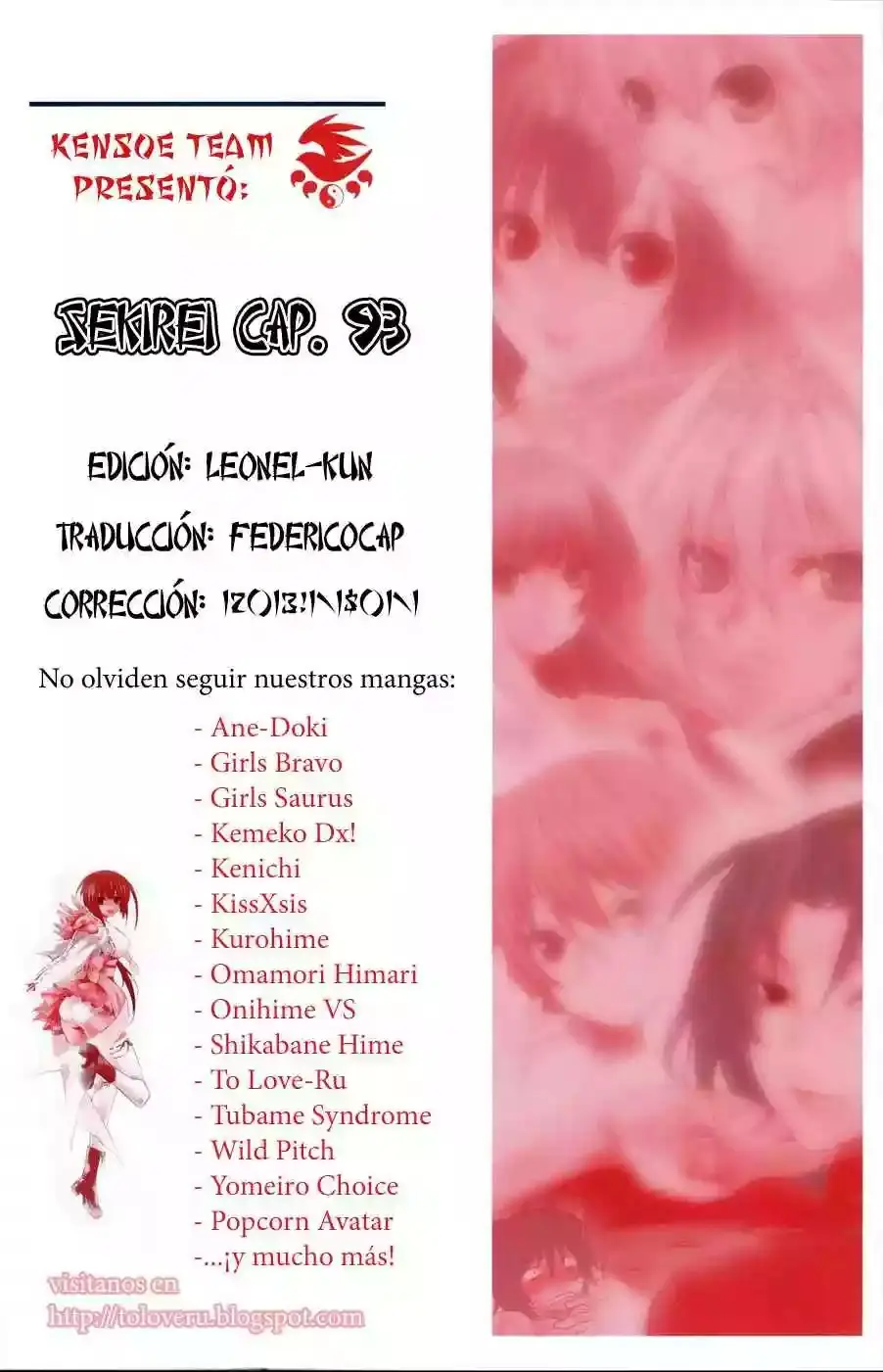Sekirei capítulo 93, página 24