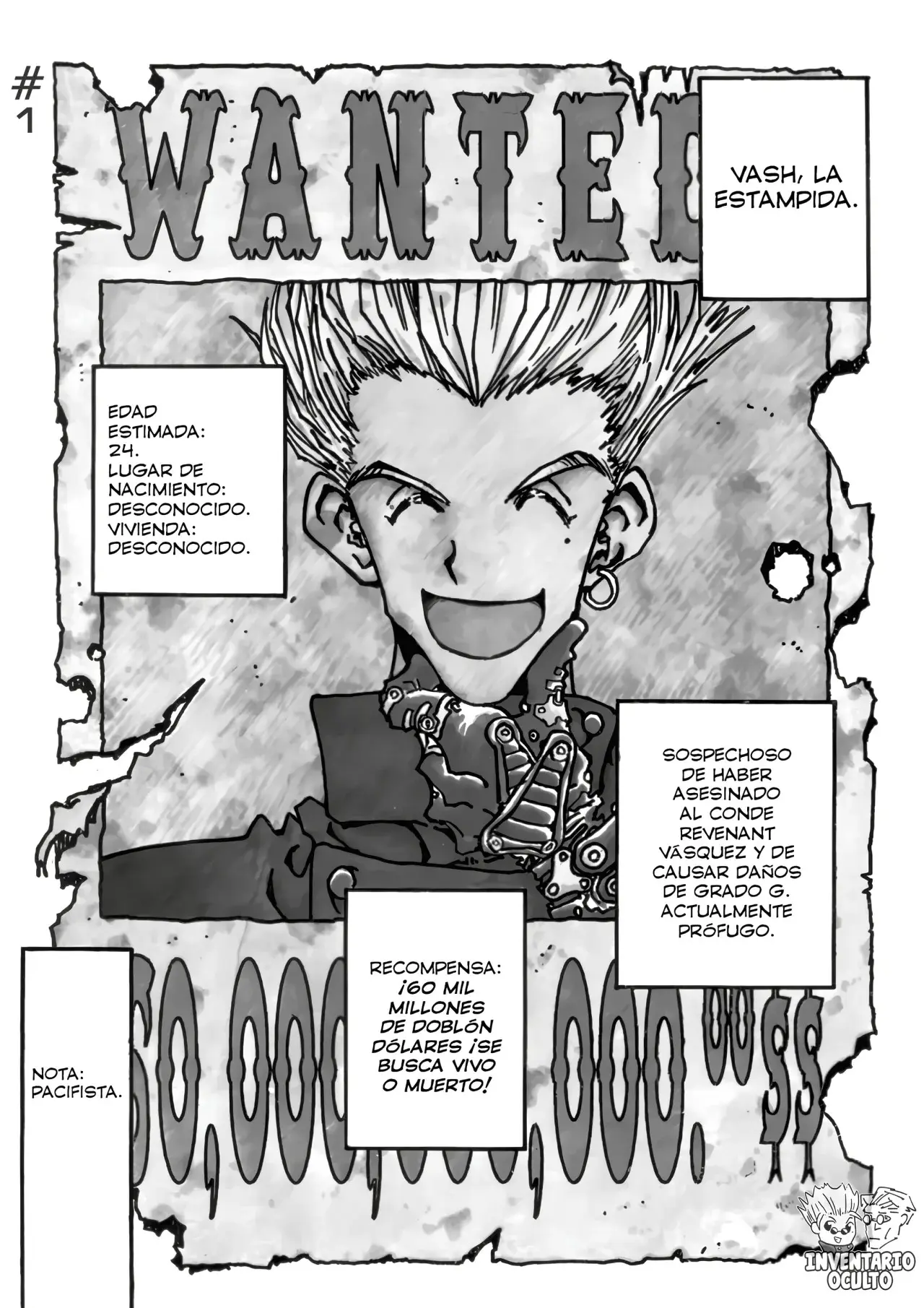 Trigun capítulo 1, página 2