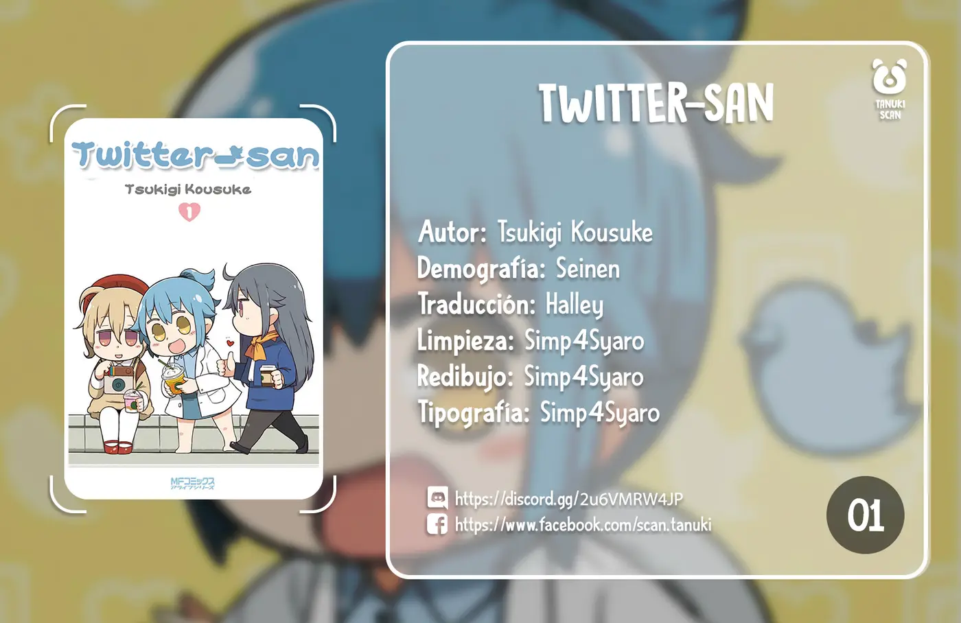 Twitter-san capítulo 1, página 1