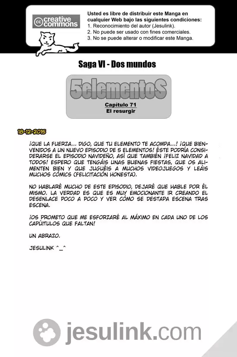 5 Elementos capítulo 70, página 1