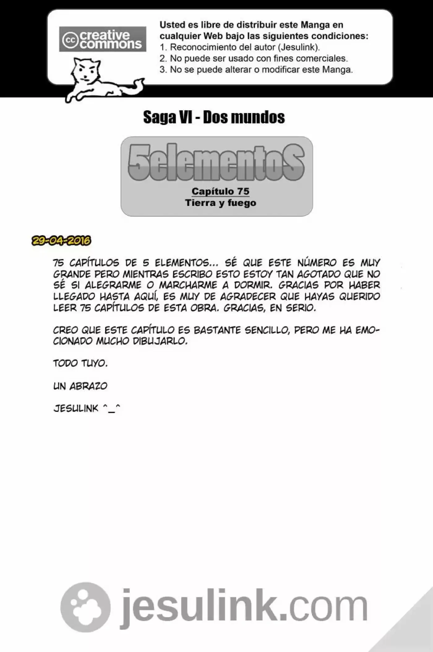 5 Elementos capítulo 75, página 2