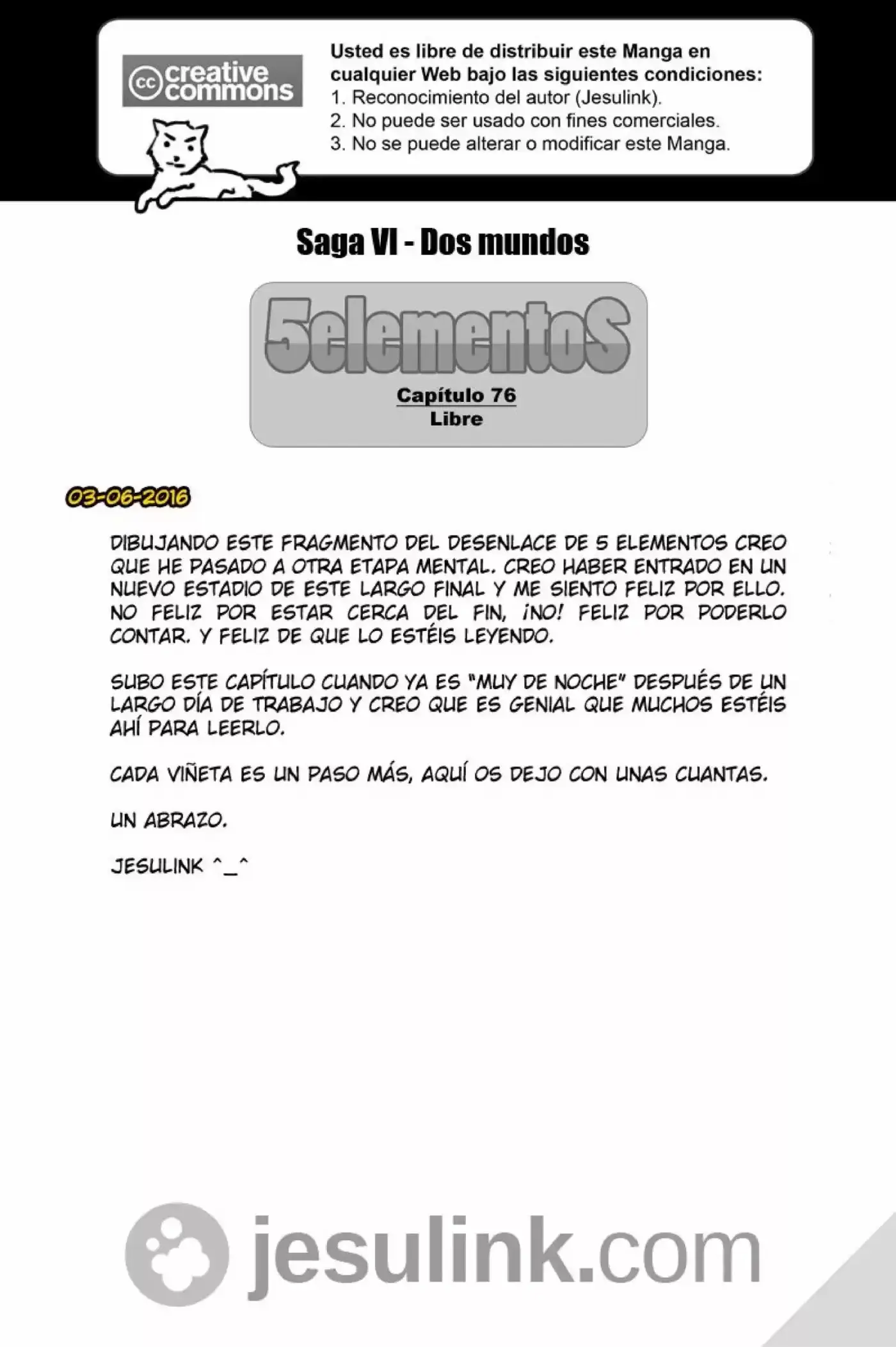 5 Elementos capítulo 76, página 1
