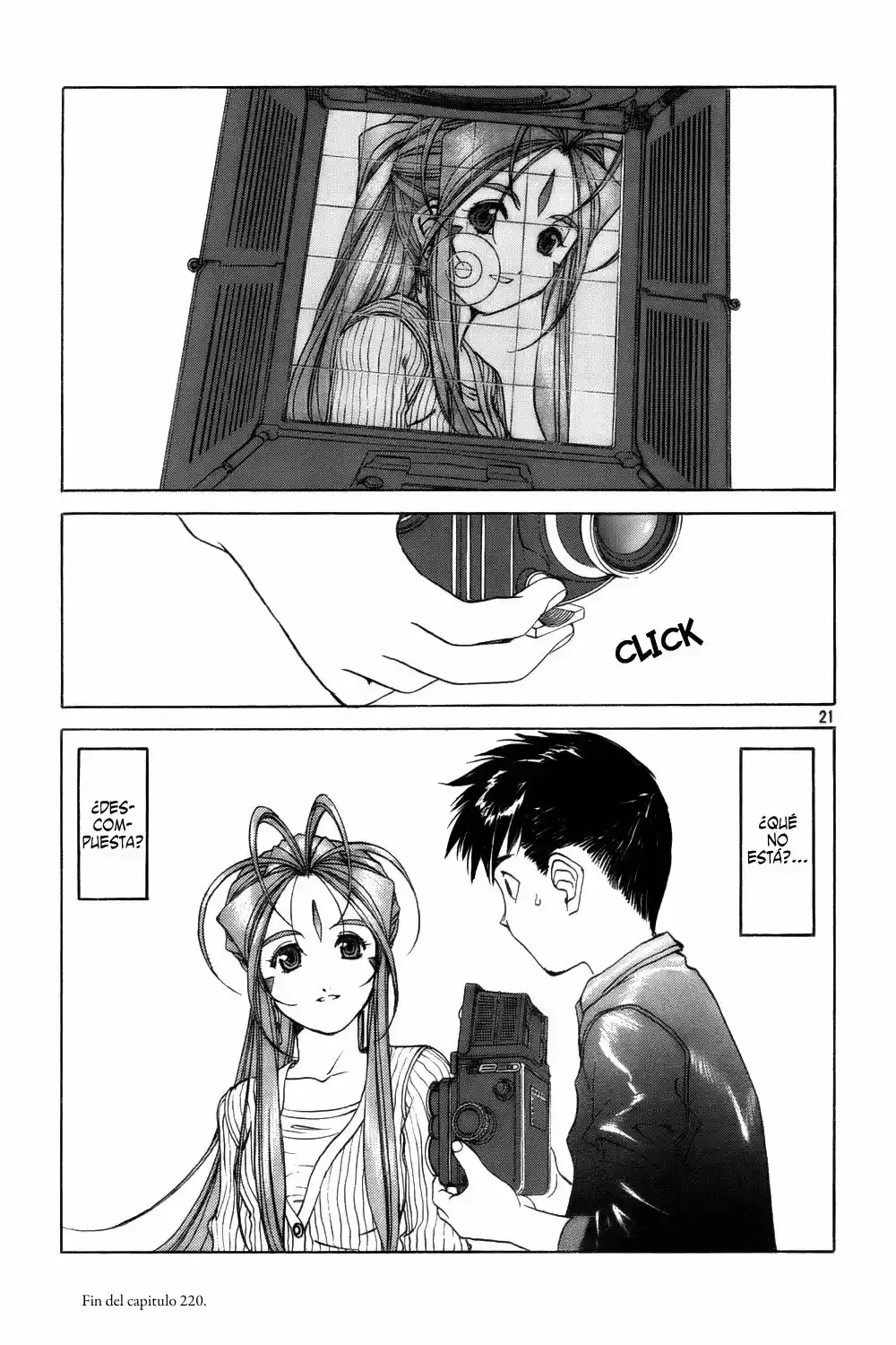 Aa! Megami-sama! capítulo 220, página 21