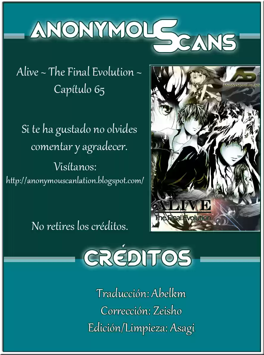 ALIVE ~ The Final Evolution ~ capítulo 65, página 45