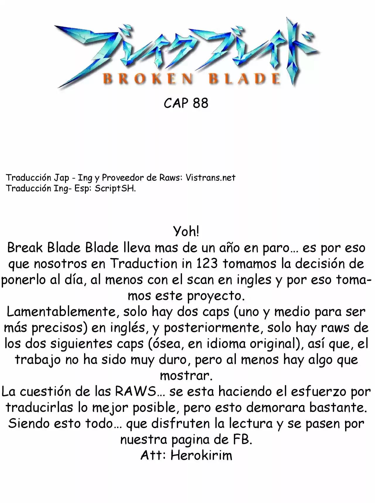 Break Blade capítulo 88, página 30