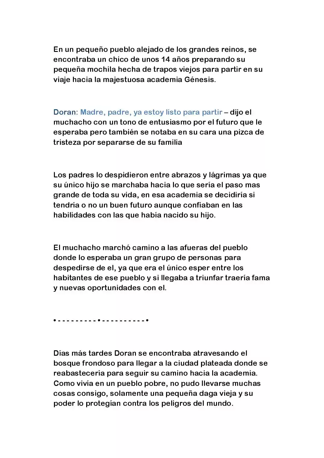 Doran capítulo 1, página 3