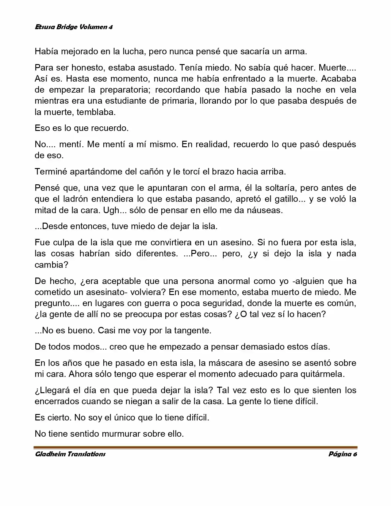 Etsusa Bridge (Novela) capítulo 21, página 6