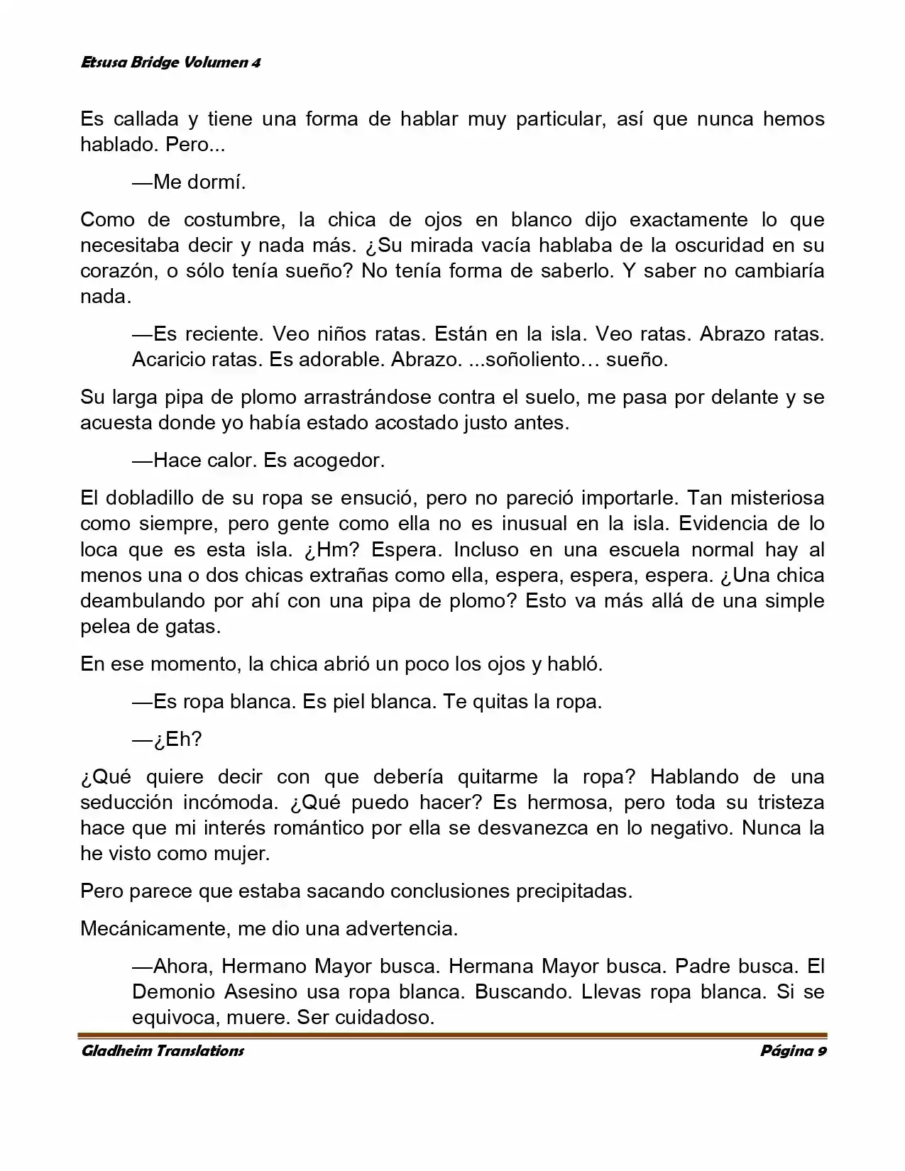 Etsusa Bridge (Novela) capítulo 21, página 9