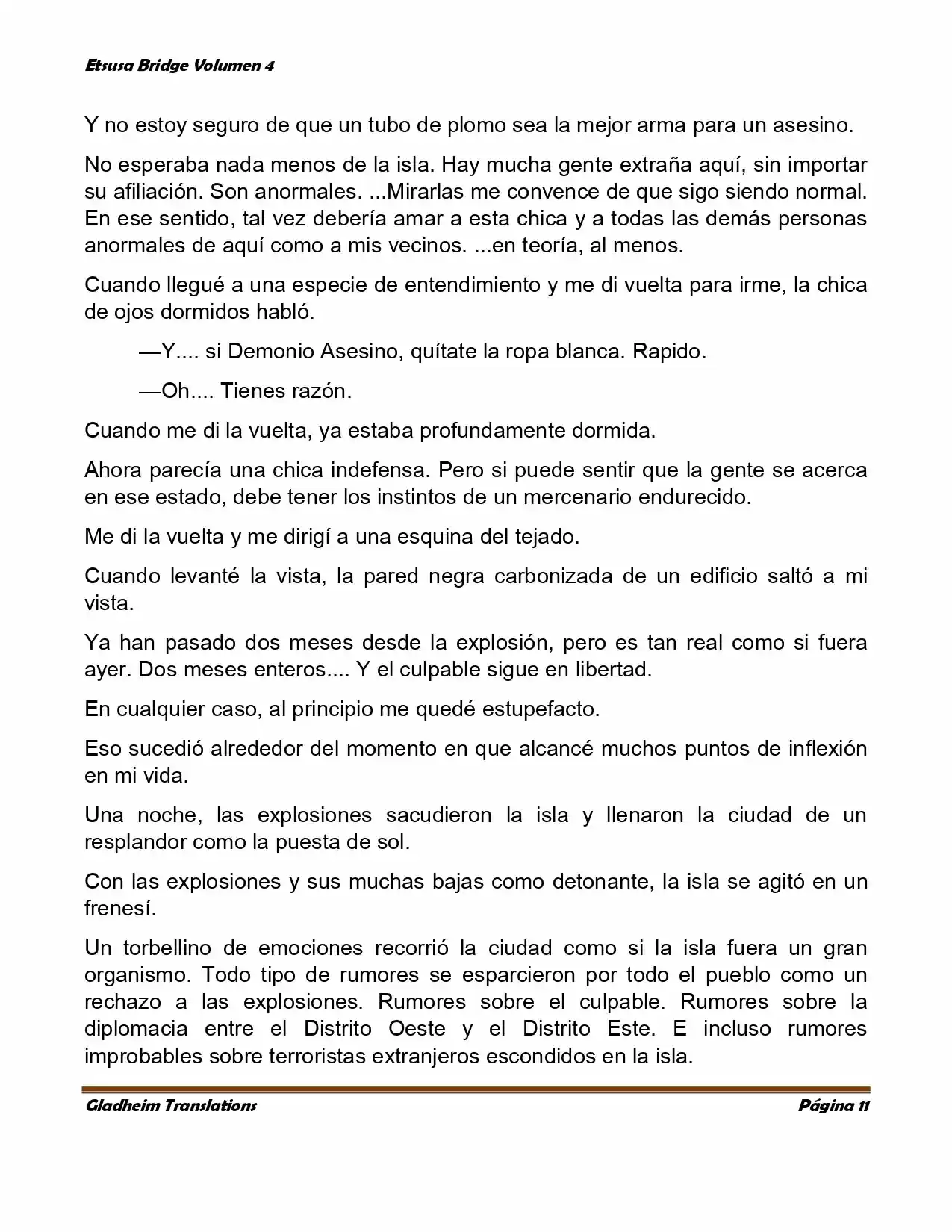 Etsusa Bridge (Novela) capítulo 21, página 11