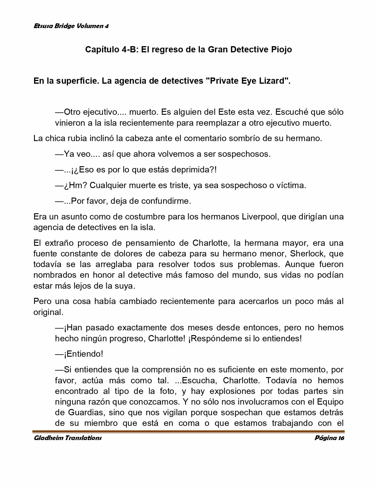 Etsusa Bridge (Novela) capítulo 21, página 16