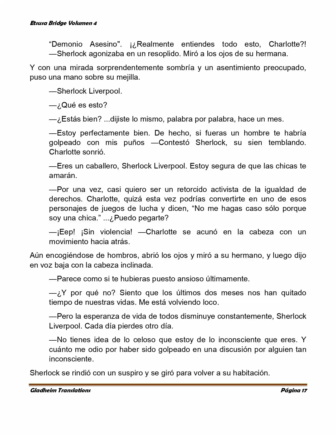 Etsusa Bridge (Novela) capítulo 21, página 17