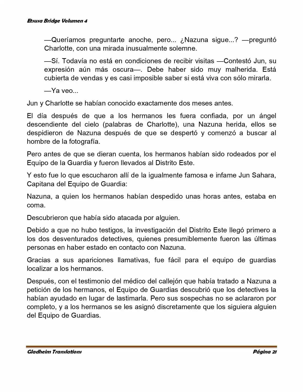 Etsusa Bridge (Novela) capítulo 21, página 21