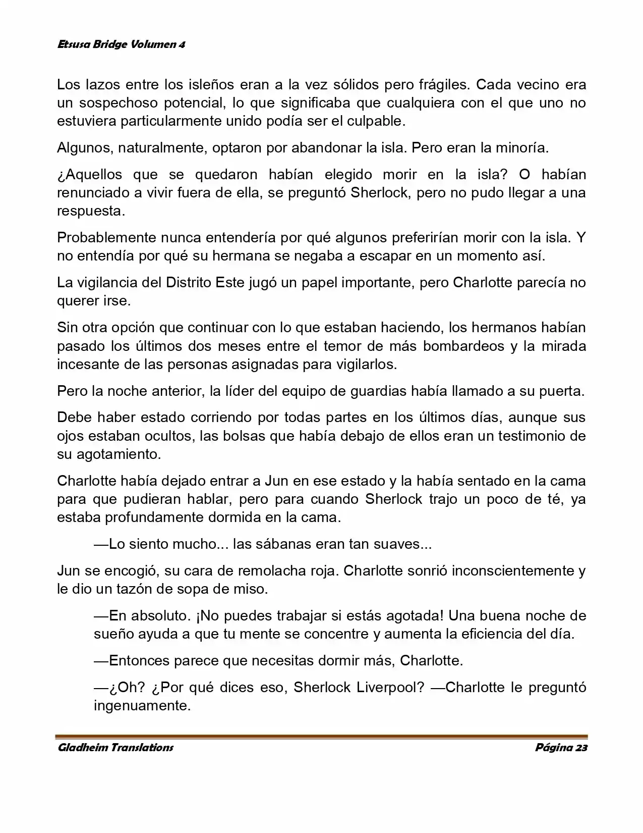 Etsusa Bridge (Novela) capítulo 21, página 23