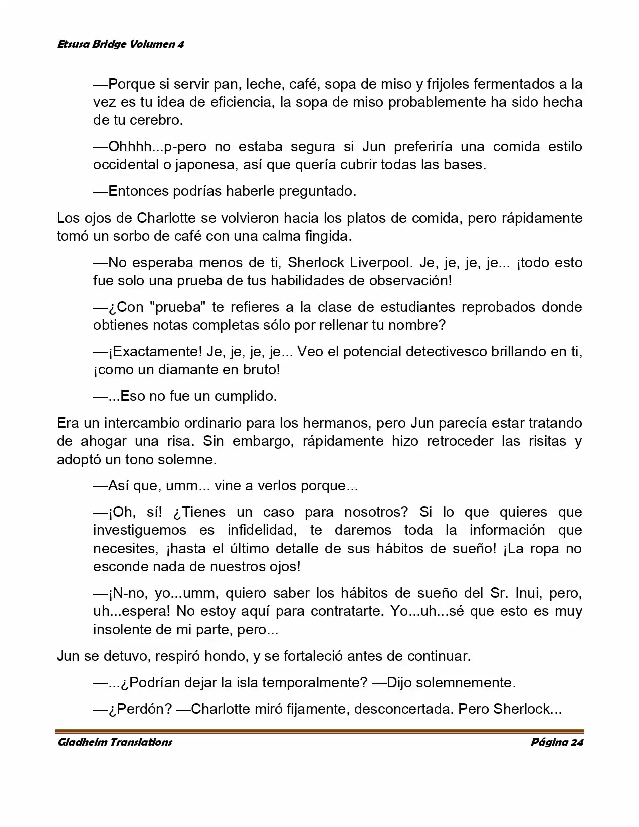 Etsusa Bridge (Novela) capítulo 21, página 24