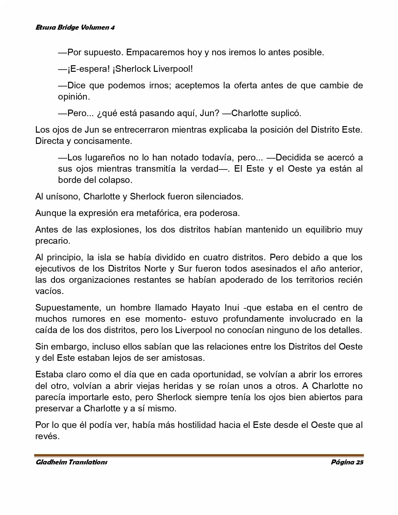 Etsusa Bridge (Novela) capítulo 21, página 25