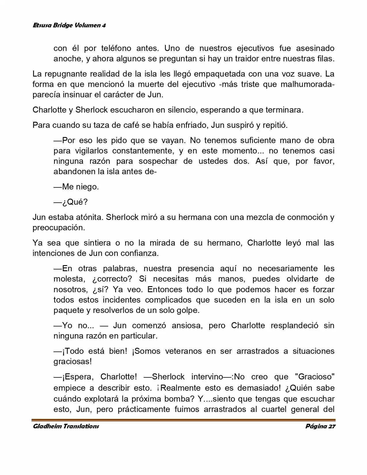 Etsusa Bridge (Novela) capítulo 21, página 27